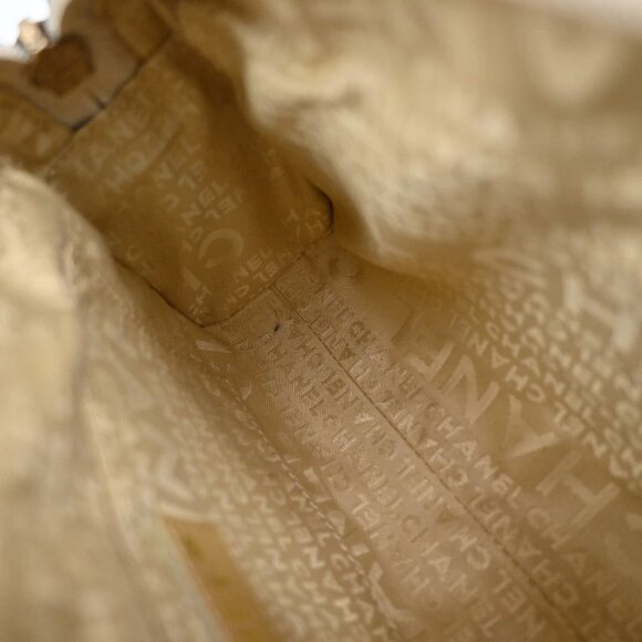 CHANEL CC Logo Chocolate Bar 2Way Hand Bag Leather Beige GHW Italy 11KB487 - Picture 11 of 14